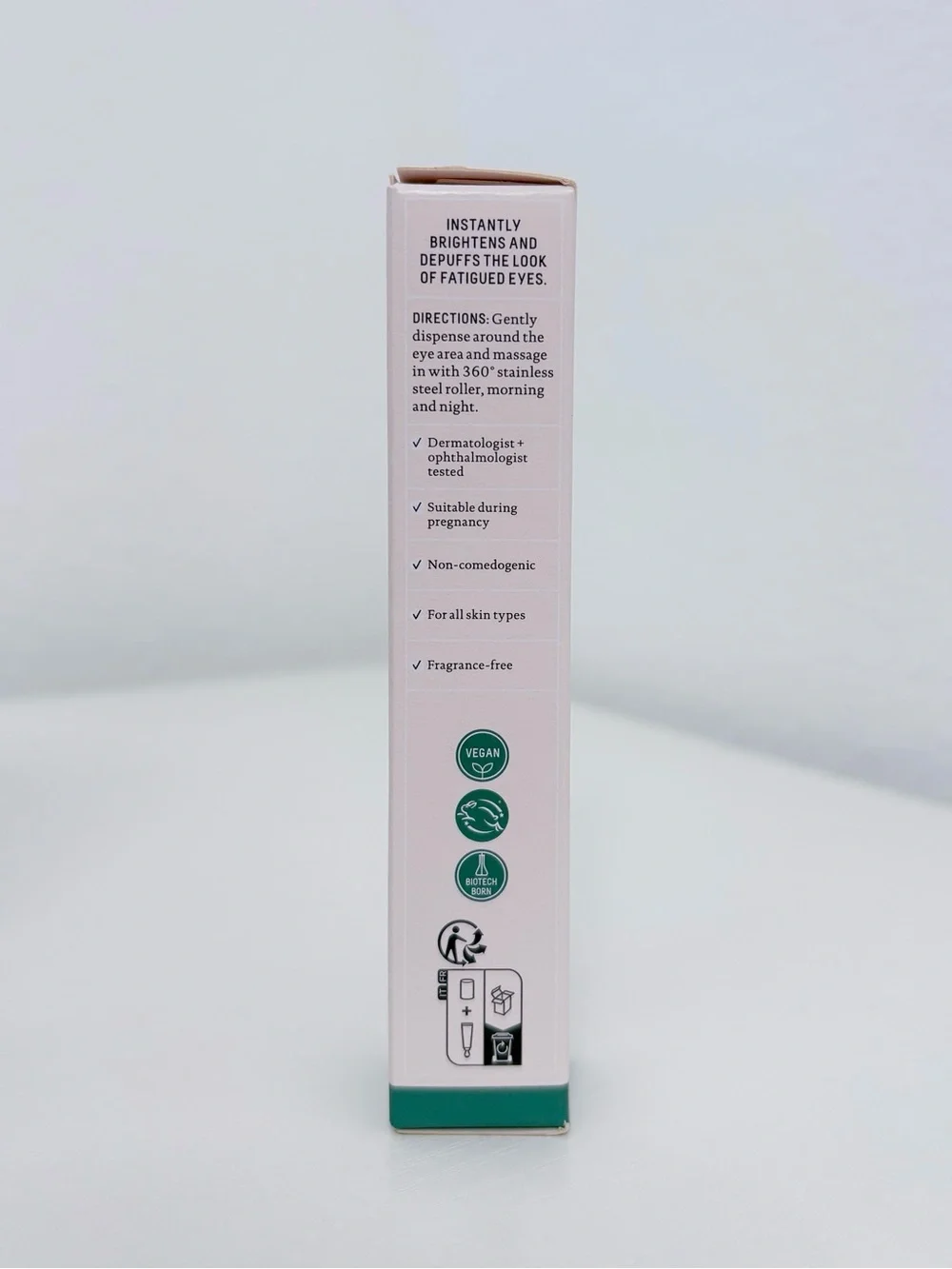 BIOSSANCE Squalane + 5% Niacinamide Brightening Eye Serum